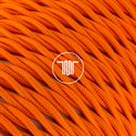 Picture of TWISTED CABLE 2X0,75 COV. POLYESTER ORANGE 309R