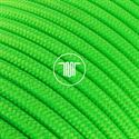 Picture of ROUND PVC CABLE 2X0,75 COV. POLYESTER FLUO GREEN 4948