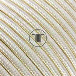 Picture of ROUND PVC CABLE 2X0,75 COV. RAYON IVORY 606
