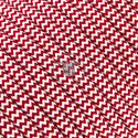 Picture of ROUND PVC CABLE 3X0,75 COV. POLYESTER ZIG-ZAG WHITE 490/RED 266