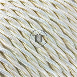 Picture of TWISTED CABLE 2X0,75 COV. RAYON IVORY 606