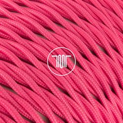 Picture of TWISTED CABLE 2X0,75 COV. POLYESTER FUCHSIA 516