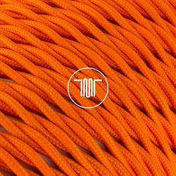 Picture of TWISTED CABLE 2X0,75 COV. POLYESTER ORANGE 309R