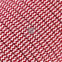 Picture of ROUND PVC CABLE 2X0,75 COV. POLYESTER ZIG-ZAG WHITE 490/RED 266