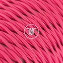 Immagine di CAVO TRECCIA PVC 2X0,75 RIV. POLIESTERE FUXIA 516